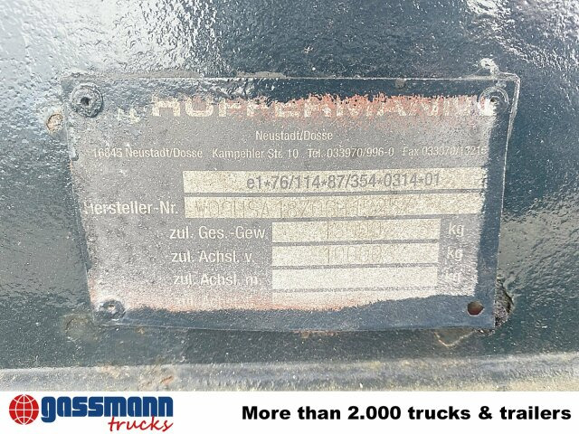 Hüffermann HSA 18.70 Schlittenabroller - Remolque multilift/ Portacontenedores de cadenas: foto 3 Hüffermann HSA 18.70 Schlittenabroller - Remolque multilift/ Portacontenedores de cadenas: foto 3