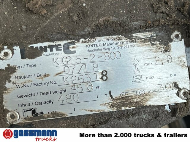 KG 25-2-800 - Cuchara de mordazas para Camión: foto 5 KG 25-2-800 - Cuchara de mordazas para Camión: foto 5