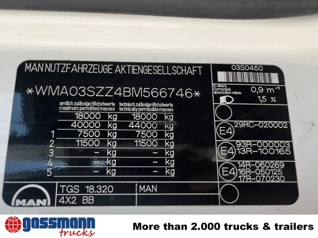 MAN TGS 18.320 4x2 BB, Tele-Absetzer - Camión portacontenedor de cadenas: foto 5 MAN TGS 18.320 4x2 BB, Tele-Absetzer - Camión portacontenedor de cadenas: foto 5
