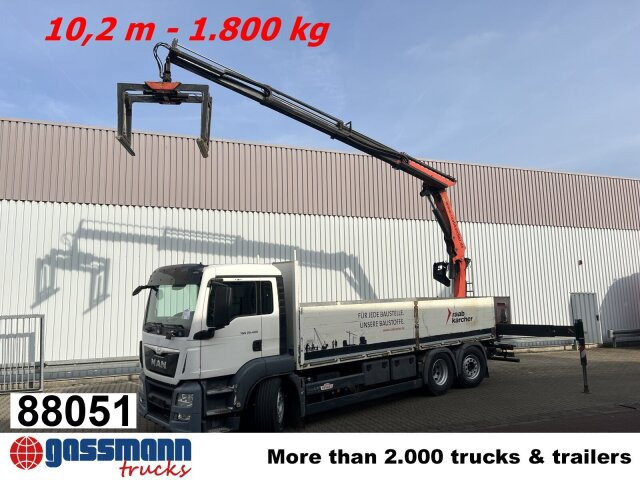 MAN TGS 26.400 6x2-4 LL, Navi, Lenk-/Liftachse, - Camión caja abierta, Camión grúa: foto 1 MAN TGS 26.400 6x2-4 LL, Navi, Lenk-/Liftachse, - Camión caja abierta, Camión grúa: foto 1