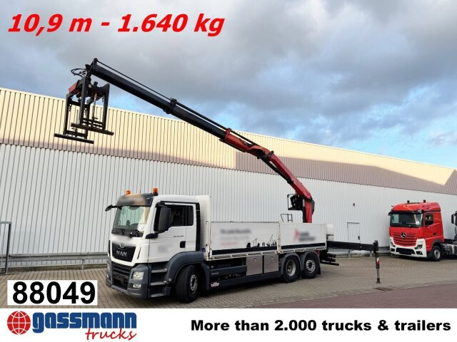 MAN TGS 26.420 6x2-4 LL, Navi, Lenk-/Liftachse, - Camión caja abierta, Camión grúa: foto 1 MAN TGS 26.420 6x2-4 LL, Navi, Lenk-/Liftachse, - Camión caja abierta, Camión grúa: foto 1