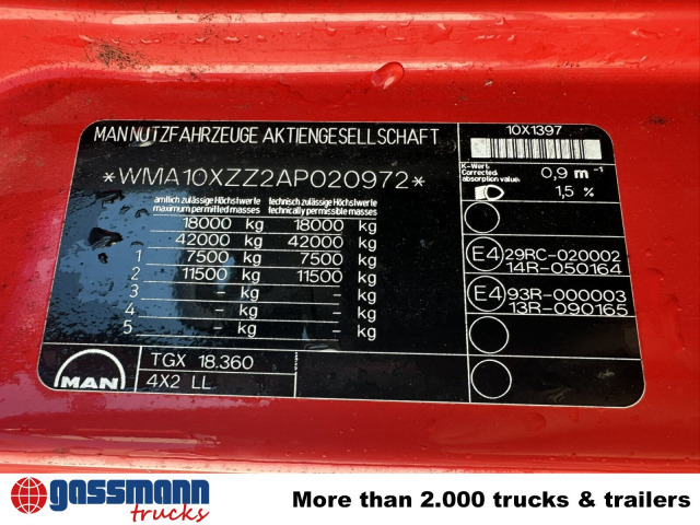 MAN TGX 18.360 4X2 LL, Fahrschule - Camión portacontenedore/ Intercambiable: foto 3 MAN TGX 18.360 4X2 LL, Fahrschule - Camión portacontenedore/ Intercambiable: foto 3