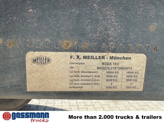 Meiller Meiller MZDA 18/2, geteilte Alu-Bordwände, ca. - Remolque volquete: foto 3 Meiller Meiller MZDA 18/2, geteilte Alu-Bordwände, ca. - Remolque volquete: foto 3