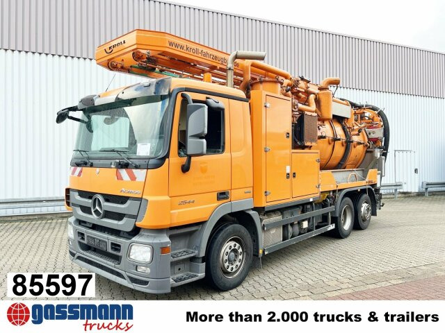 Mercedes-Benz Actros 2544 L 6x2, Lenkachse, Kroll - Barredora vial: foto 1 Mercedes-Benz Actros 2544 L 6x2, Lenkachse, Kroll - Barredora vial: foto 1