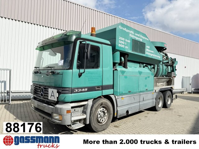Mercedes-Benz Actros 3348 6x4, V8, Kroll Saug-/Spülwagen ca. - Barredora vial: foto 1 Mercedes-Benz Actros 3348 6x4, V8, Kroll Saug-/Spülwagen ca. - Barredora vial: foto 1