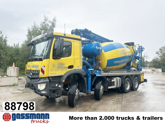 Mercedes-Benz Arocs 3246 B 8x4 Stetter Mischer 7m³, Pumpe 25m - Camión hormigonera: foto 1 Mercedes-Benz Arocs 3246 B 8x4 Stetter Mischer 7m³, Pumpe 25m - Camión hormigonera: foto 1