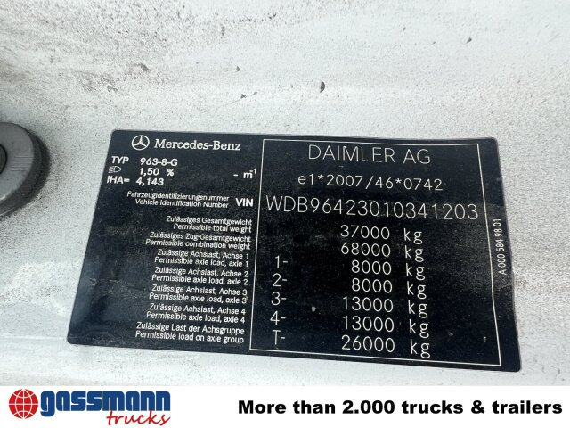 Mercedes-Benz Arocs 3253 K 8x4/4, Retarder, Stahlmulde ca. - Dúmper: foto 2 Mercedes-Benz Arocs 3253 K 8x4/4, Retarder, Stahlmulde ca. - Dúmper: foto 2