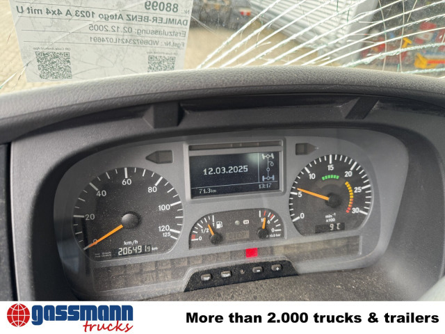 Mercedes-Benz Atego 1023 A 4x4, Einzelbereifung, Heckkran - Camión chasis, Camión grúa: foto 2 Mercedes-Benz Atego 1023 A 4x4, Einzelbereifung, Heckkran - Camión chasis, Camión grúa: foto 2