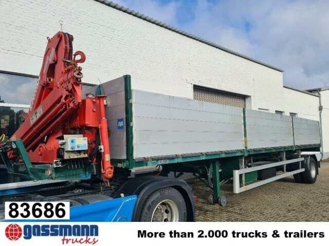 SCHELLING 504 H 22 mit Kran Ferrari 708, 7m/t - Semirremolque plataforma/ Caja abierta: foto 1 SCHELLING 504 H 22 mit Kran Ferrari 708, 7m/t - Semirremolque plataforma/ Caja abierta: foto 1