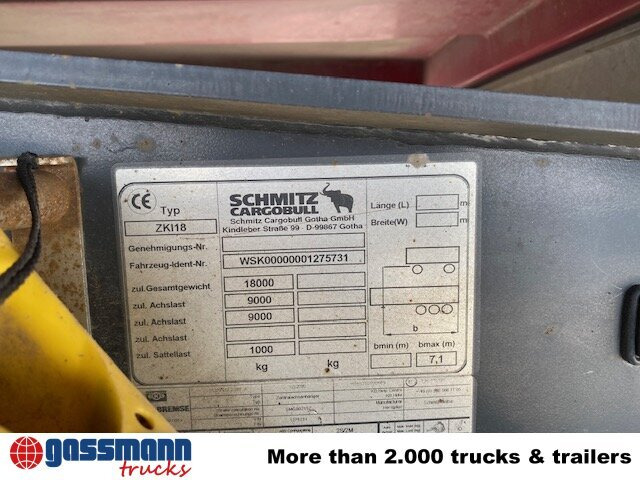 Remolque volquete Schmitz Cargobull ZKI 18, Stahlbordwände, ca. 10m³: foto 6