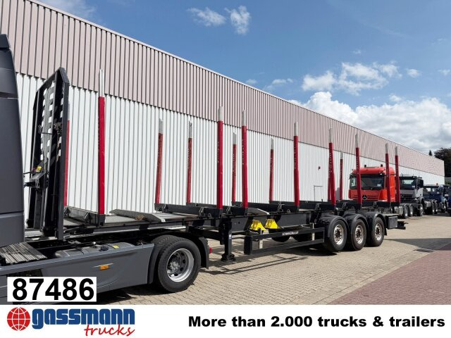 Schwarzmüller 3-Achs Holzauflieger, Liftachse, MEHRFACH - Semirremolque maderero: foto 1 Schwarzmüller 3-Achs Holzauflieger, Liftachse, MEHRFACH - Semirremolque maderero: foto 1