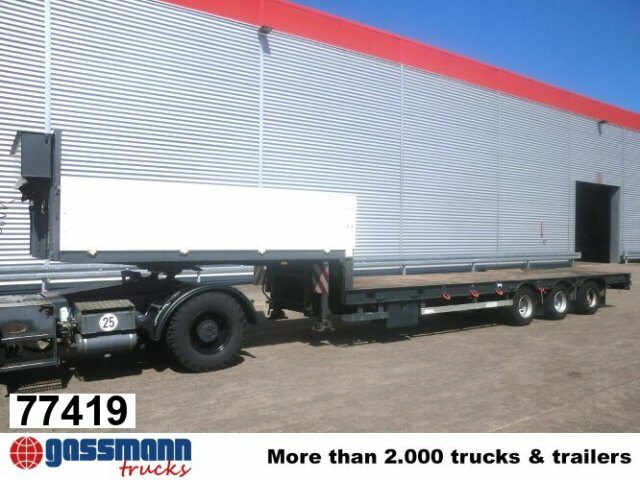 Schwarzmüller STP 3/ZV-N, 3-Achse nachlaufgelenkt, mit 6x - Semirremolque góndola rebajadas: foto 1 Schwarzmüller STP 3/ZV-N, 3-Achse nachlaufgelenkt, mit 6x - Semirremolque góndola rebajadas: foto 1