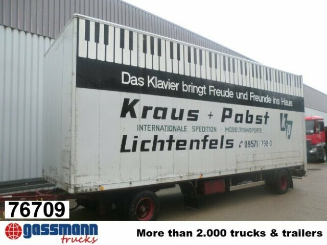 Sommer Sommer AC 160 TL, Möbelkofferanhänger, LBW, - Remolque caja cerrada: foto 1 Sommer Sommer AC 160 TL, Möbelkofferanhänger, LBW, - Remolque caja cerrada: foto 1