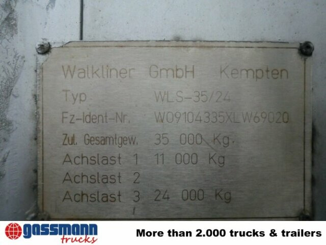 WALKLINER WLS 35/24, Walkingfloor mit Klappen - Semirremolque piso movil: foto 2 WALKLINER WLS 35/24, Walkingfloor mit Klappen - Semirremolque piso movil: foto 2