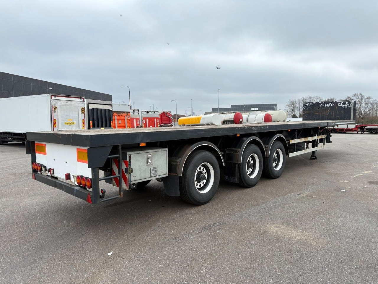 Lag 3 axle 7 m. Extendable / Last Axle Steering - Semirremolque plataforma/ Caja abierta: foto 3 Lag 3 axle 7 m. Extendable / Last Axle Steering - Semirremolque plataforma/ Caja abierta: foto 3