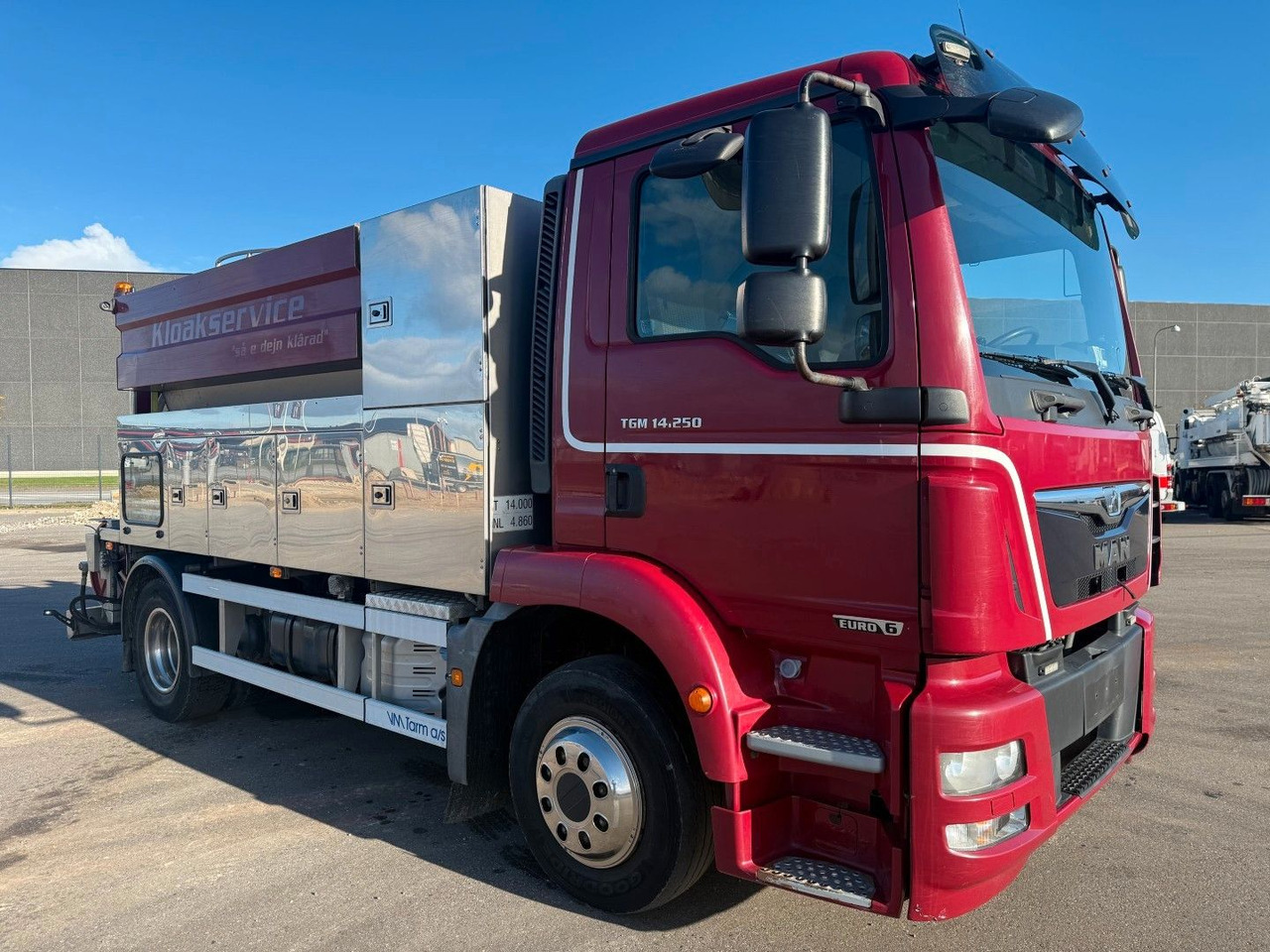 MAN TGM 14.250 VM-Tarm Stainless Steel 4000 l. Kombi - Limpieza de alcantarillado: foto 2 MAN TGM 14.250 VM-Tarm Stainless Steel 4000 l. Kombi - Limpieza de alcantarillado: foto 2