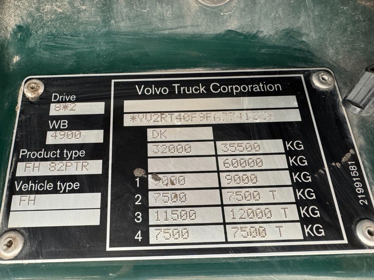 Camión volquete Volvo FH 500 8x2*6 Tipper Euro 6: foto 11