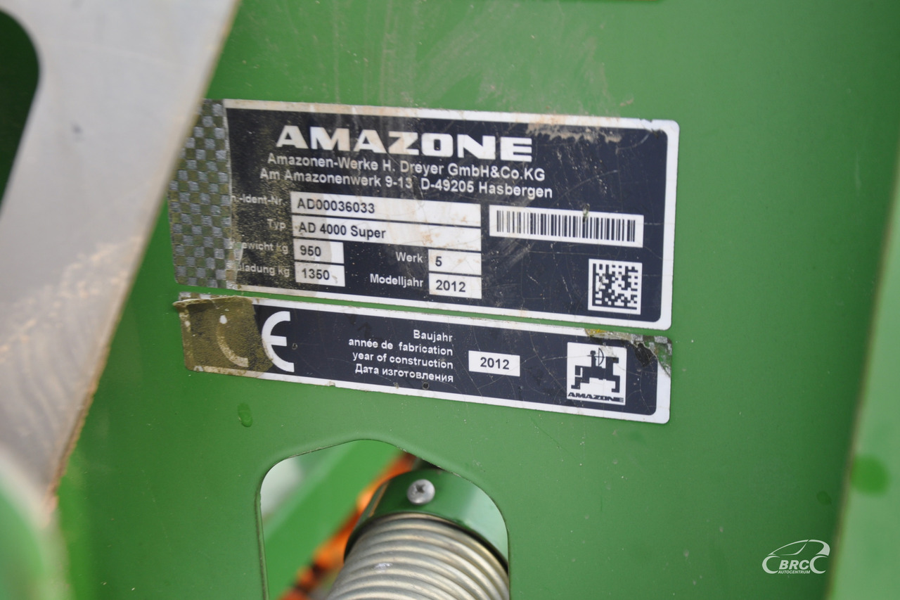 Leasing de Amazone AD 4000 SUPER Amazone AD 4000 SUPER: foto 10