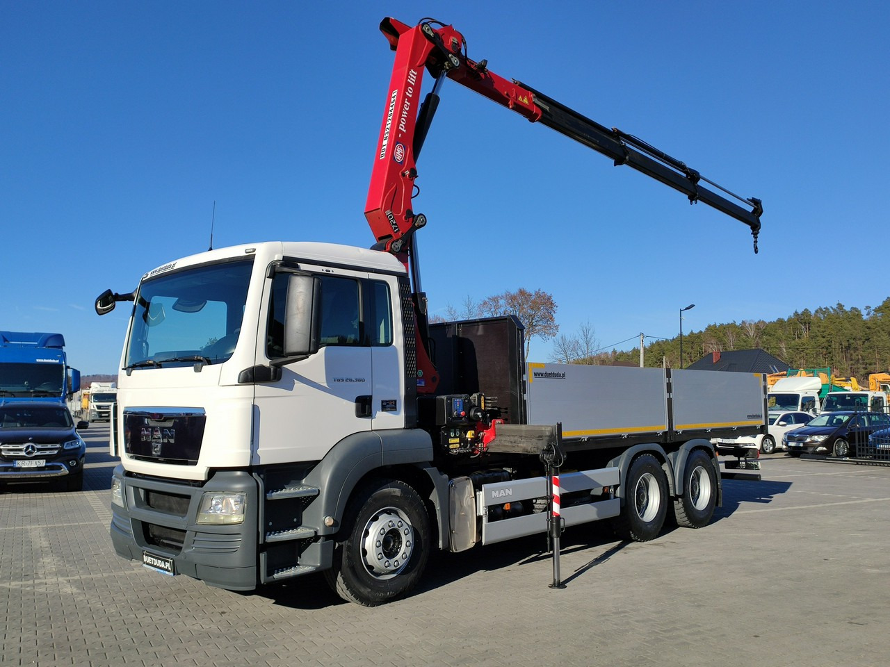 MAN TGS 26.360 6x4 - Camión caja abierta, Camión grúa: foto 1 MAN TGS 26.360 6x4 - Camión caja abierta, Camión grúa: foto 1