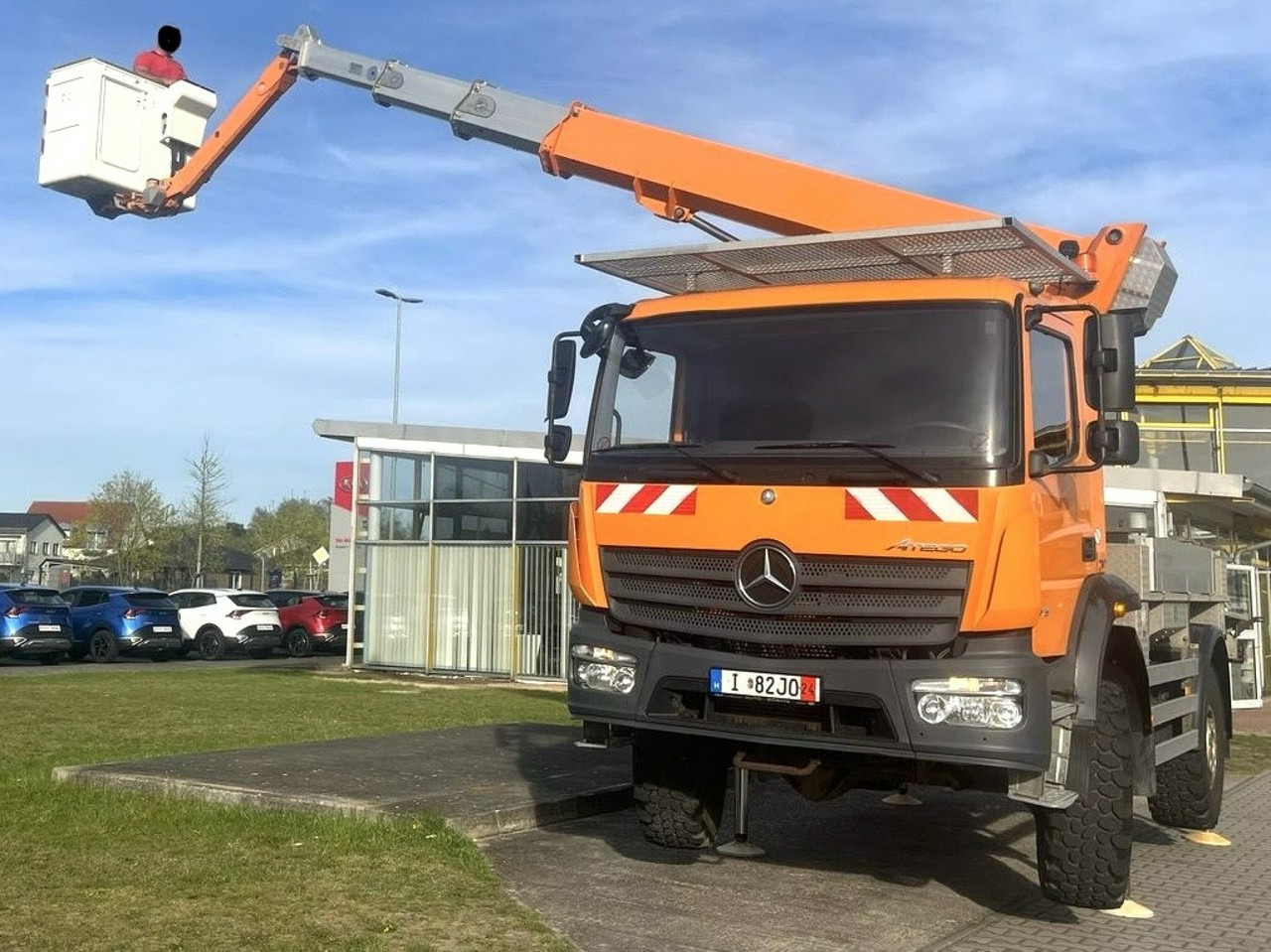 Mercedes Atego 718 E6 4x4 Zwyżka PALFINGER P210 BK Podnośnik Koszowy - Camión con plataforma elevadora: foto 2 Mercedes Atego 718 E6 4x4 Zwyżka PALFINGER P210 BK Podnośnik Koszowy - Camión con plataforma elevadora: foto 2