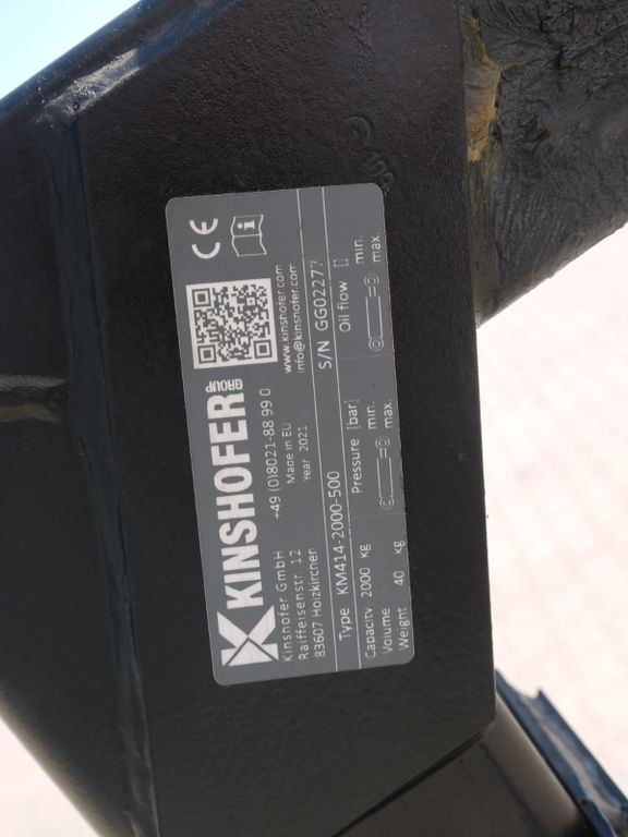 Kinshofer Palettengabel 2 Tonnen aus 2021 - Camión caja abierta, Camión grúa: foto 5 Kinshofer Palettengabel 2 Tonnen aus 2021 - Camión caja abierta, Camión grúa: foto 5