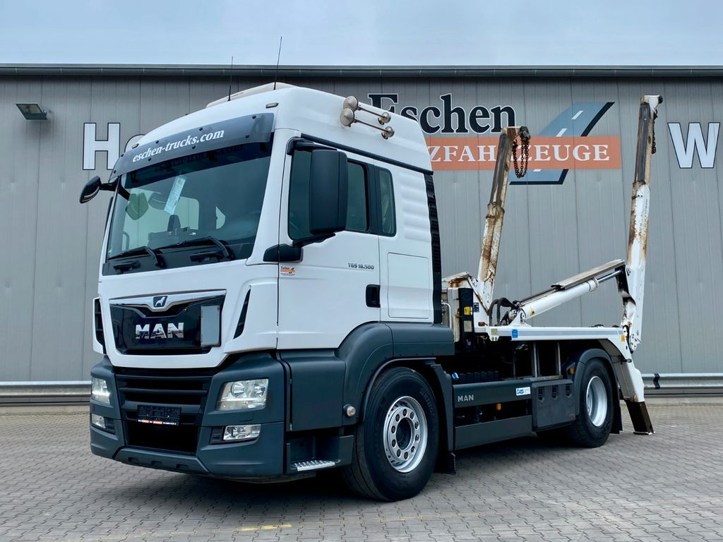 MAN TGS 18.500 LL LX Fernverkehr*MEILLER AK12*Funk - Camión portacontenedor de cadenas: foto 1 MAN TGS 18.500 LL LX Fernverkehr*MEILLER AK12*Funk - Camión portacontenedor de cadenas: foto 1