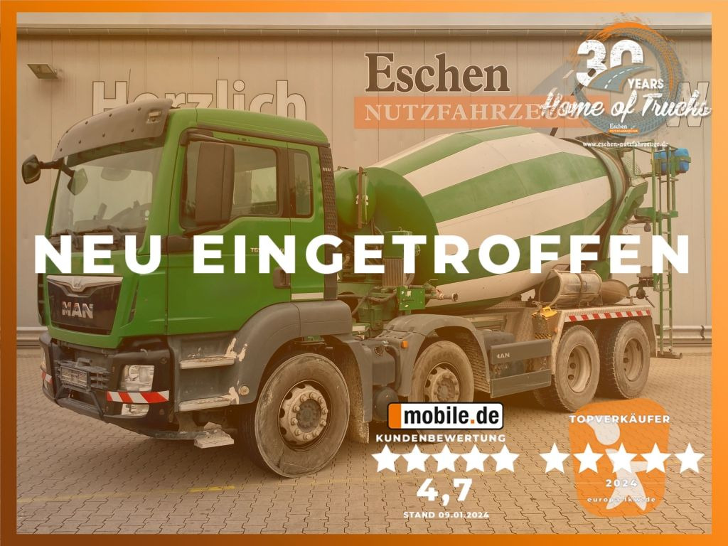 MAN TGS 32.360 8x4 BB | 9m³ Stetter*Navigation*Klima - Camión hormigonera: foto 1 MAN TGS 32.360 8x4 BB | 9m³ Stetter*Navigation*Klima - Camión hormigonera: foto 1
