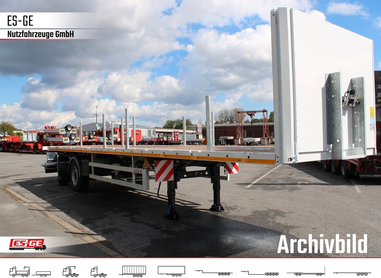 ES-GE 2-Achs-SAH, zwangsgelenkt, pneum. Heckausschub - Semirremolque plataforma/ Caja abierta: foto 3 ES-GE 2-Achs-SAH, zwangsgelenkt, pneum. Heckausschub - Semirremolque plataforma/ Caja abierta: foto 3