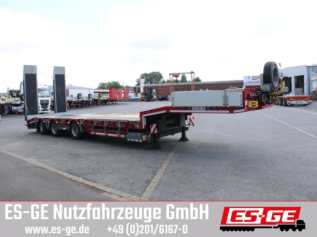 ES-GE 3-Achs-Satteltieflader, Radmulden - Semirremolque góndola rebajadas: foto 4 ES-GE 3-Achs-Satteltieflader, Radmulden - Semirremolque góndola rebajadas: foto 4