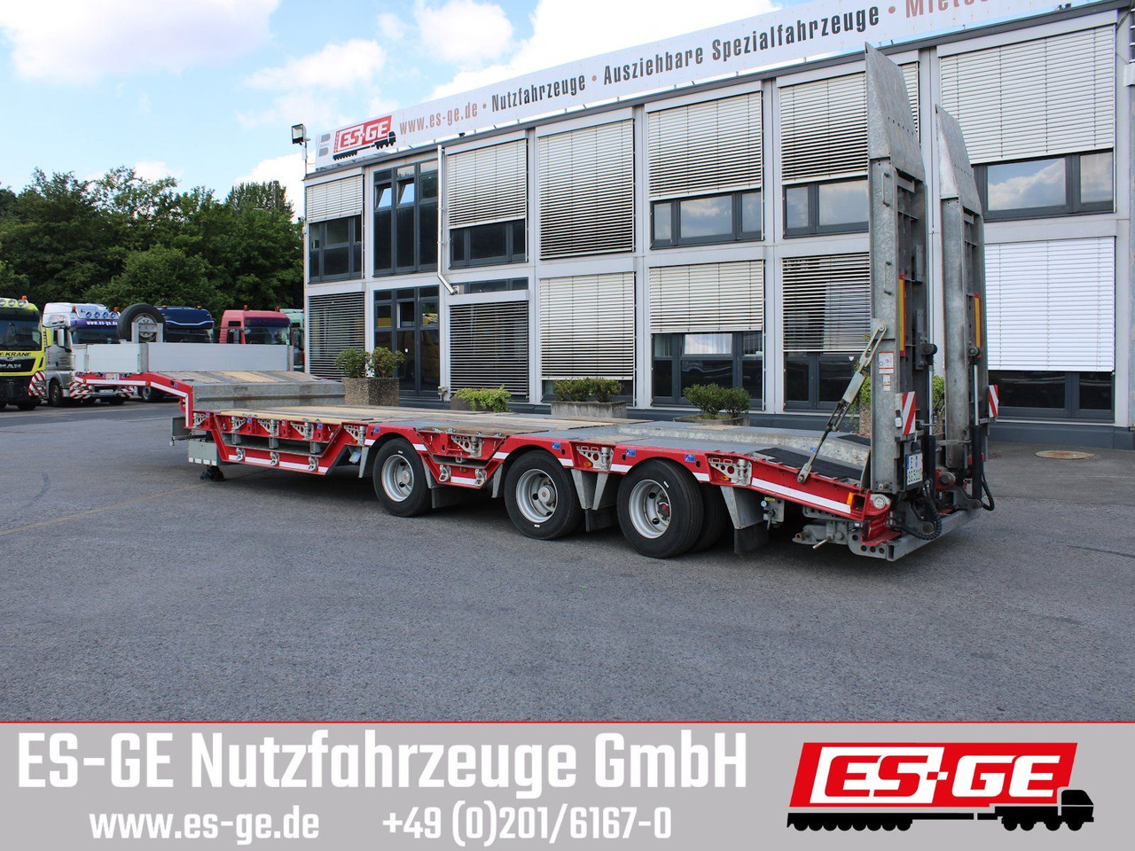 ES-GE 3-Achs-Satteltieflader, Radmulden - Semirremolque góndola rebajadas: foto 1 ES-GE 3-Achs-Satteltieflader, Radmulden - Semirremolque góndola rebajadas: foto 1