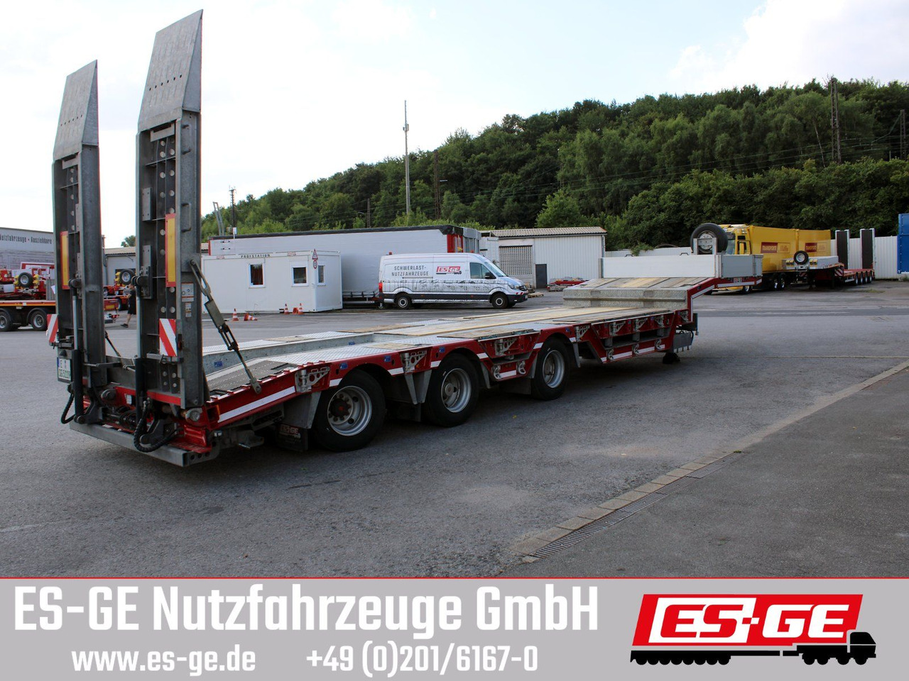 ES-GE 3-Achs-Satteltieflader, Radmulden - Semirremolque góndola rebajadas: foto 3 ES-GE 3-Achs-Satteltieflader, Radmulden - Semirremolque góndola rebajadas: foto 3