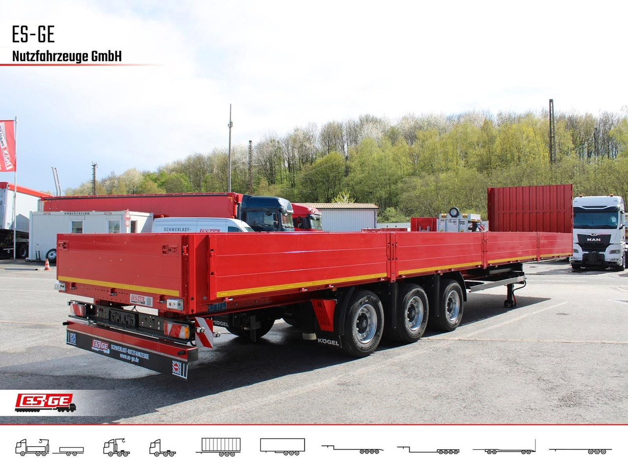 Kögel 3-Achs-Mega Chassis, Bordwände - Semirremolque plataforma/ Caja abierta: foto 5 Kögel 3-Achs-Mega Chassis, Bordwände - Semirremolque plataforma/ Caja abierta: foto 5