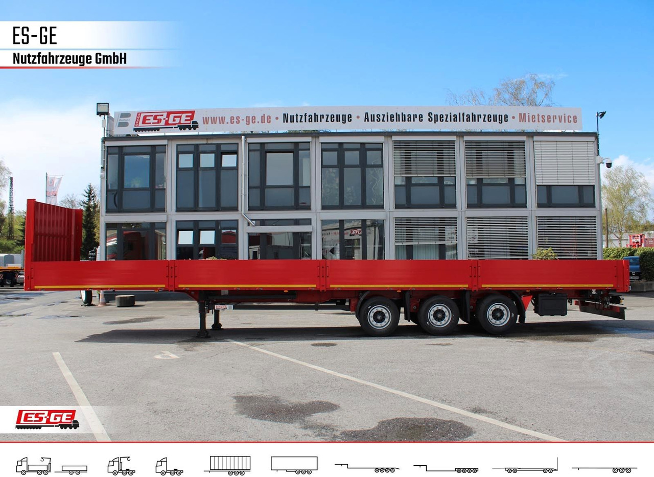 Kögel 3-Achs-Mega Chassis, Bordwände - Semirremolque plataforma/ Caja abierta: foto 1 Kögel 3-Achs-Mega Chassis, Bordwände - Semirremolque plataforma/ Caja abierta: foto 1