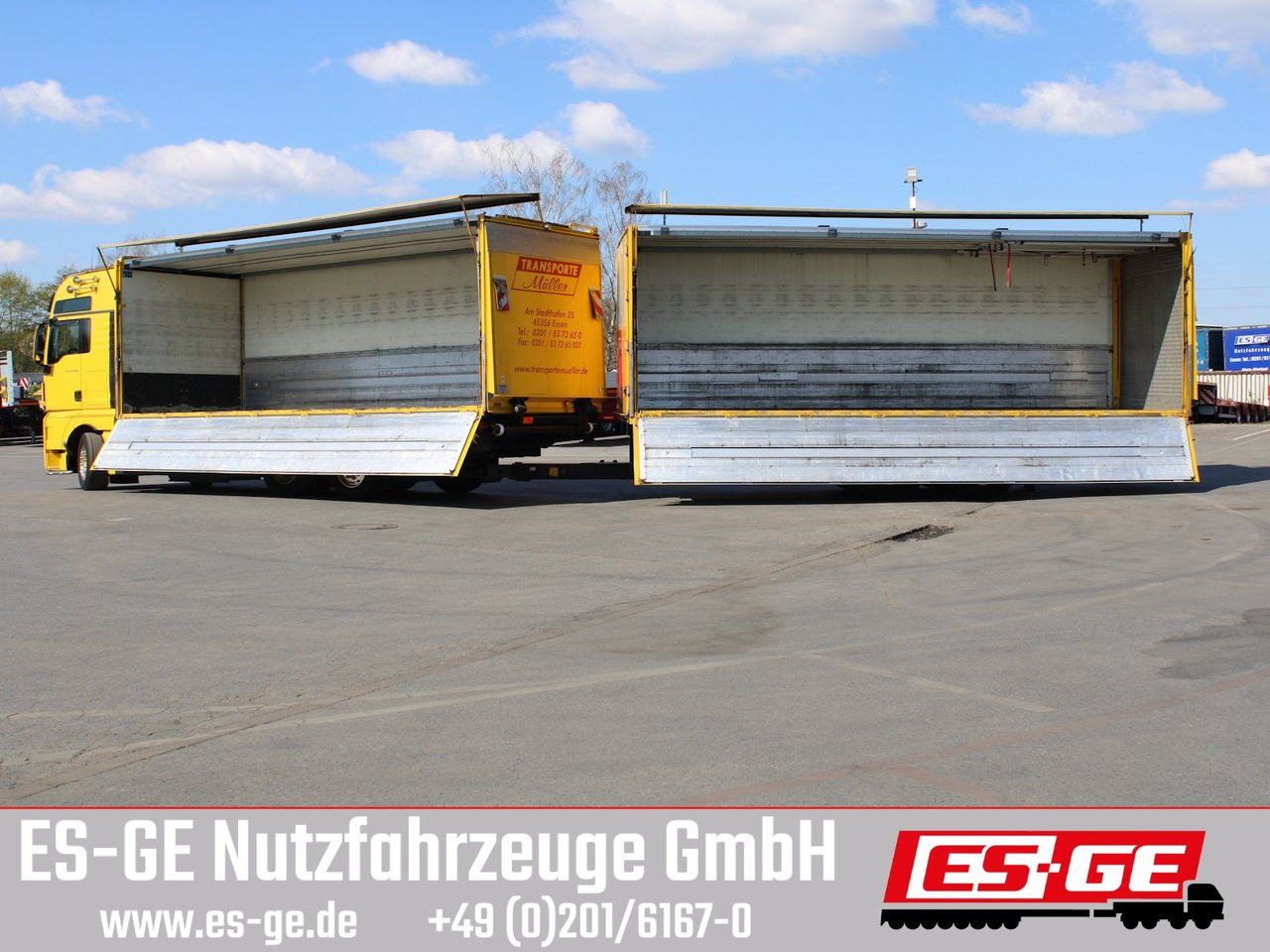 MAN 6x2 LKW mit Tandemanhänger - Camión transporte de bebidas: foto 1 MAN 6x2 LKW mit Tandemanhänger - Camión transporte de bebidas: foto 1