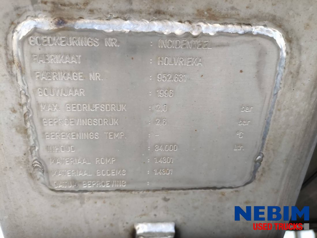 Burg BPO 12 28 Z - 34.000ltr - Semirremolque cisterna: foto 5 Burg BPO 12 28 Z - 34.000ltr - Semirremolque cisterna: foto 5