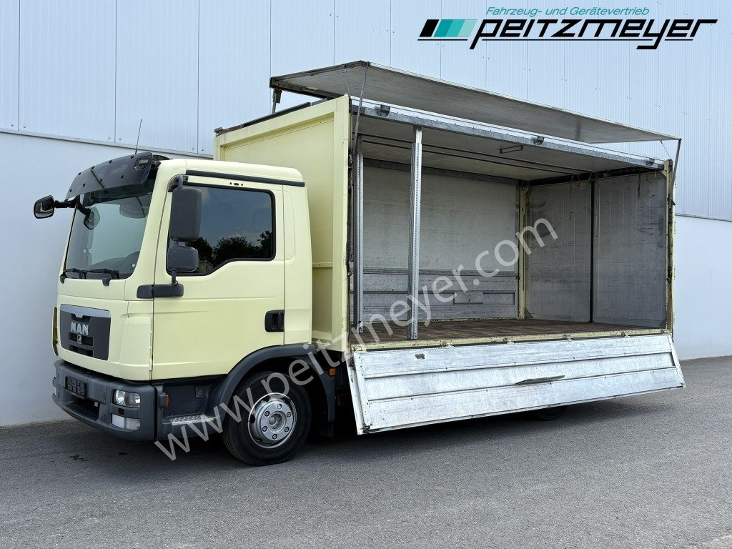 MAN TGL 8.180 FL Ewers Schwenkwand 2 x AHK, Klima - Camión transporte de bebidas: foto 1 MAN TGL 8.180 FL Ewers Schwenkwand 2 x AHK, Klima - Camión transporte de bebidas: foto 1