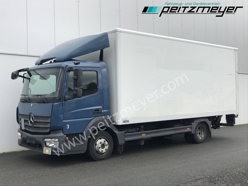 MERCEDES-BENZ Atego 818 L Koffer + LBW Euro 6, Klima, AHK, - Camión caja cerrada: foto 1 MERCEDES-BENZ Atego 818 L Koffer + LBW Euro 6, Klima, AHK, - Camión caja cerrada: foto 1