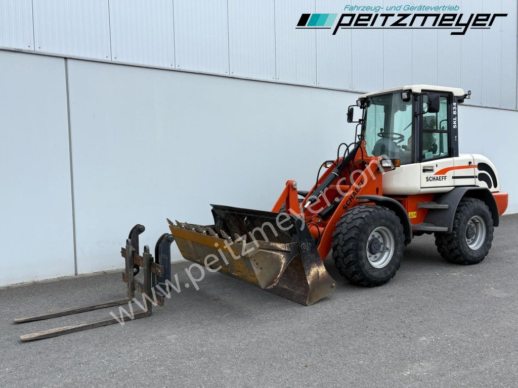 SCHAEFF RADLADER SKL 834 Palettengabel + Klappschaufel - Cargadora de ruedas: foto 1 SCHAEFF RADLADER SKL 834 Palettengabel + Klappschaufel - Cargadora de ruedas: foto 1