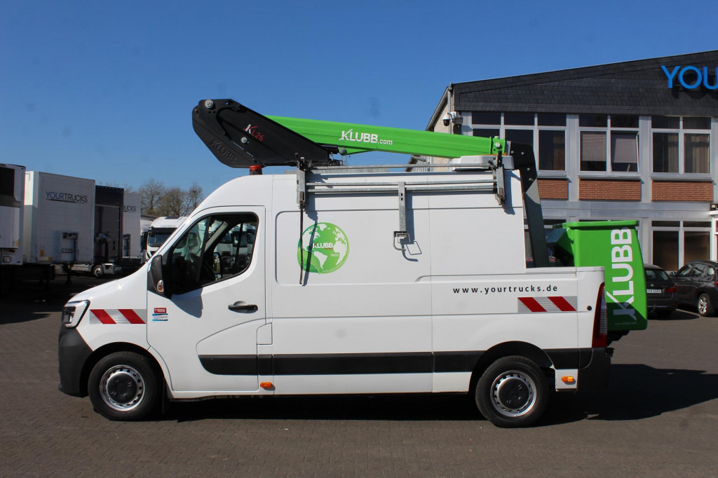 Camión con plataforma elevadora Renault Master 145 E6  Klubb KL-26  12m  Kamera Klima AHK: foto 13