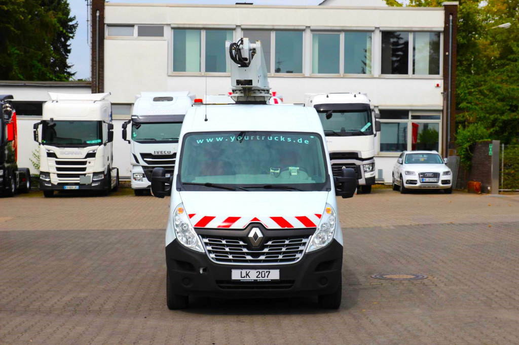 Camión con plataforma elevadora Renault Master  Bühne EN100TF1 10m   Klima   561h   AHK: foto 8