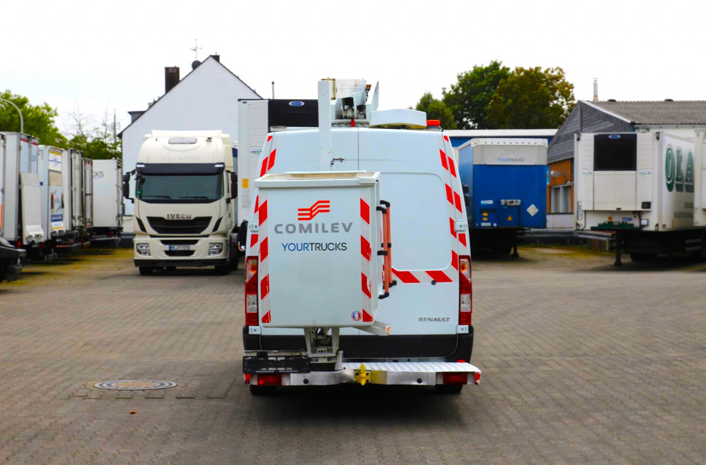 Camión con plataforma elevadora Renault Master  Bühne EN100TF1 10m   Klima   561h   AHK: foto 11