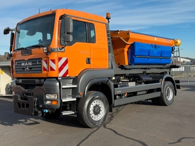 MAN TGA 18.360 4x4 Winterdienst Meiller Abroller - Camión multibasculante: foto 1 MAN TGA 18.360 4x4 Winterdienst Meiller Abroller - Camión multibasculante: foto 1