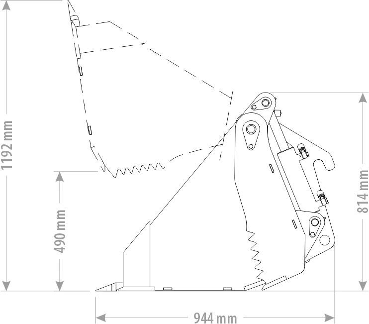 Klappschaufel 4 in 1 Schaufel Radlader Kramer Cat Liebherr Euro - Cazo cargador: foto 2 Klappschaufel 4 in 1 Schaufel Radlader Kramer Cat Liebherr Euro - Cazo cargador: foto 2