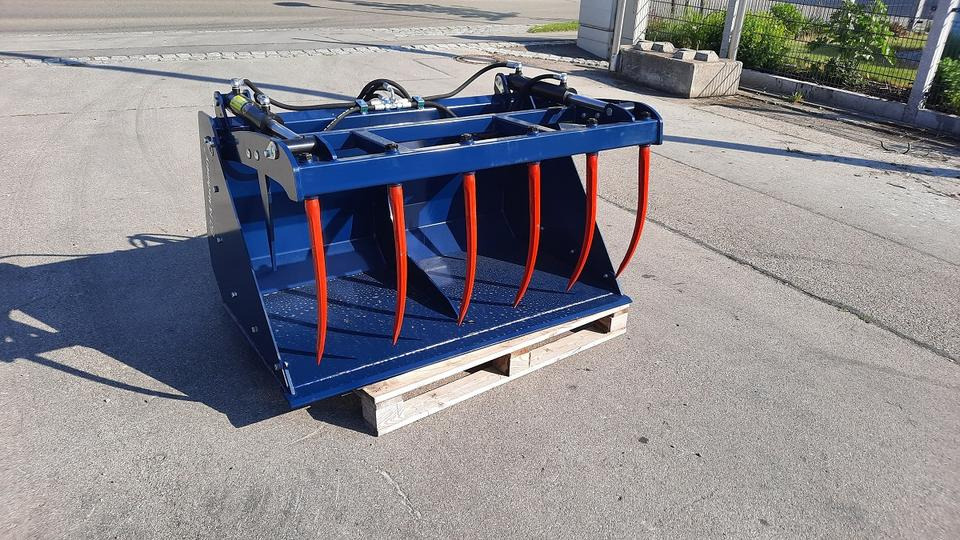 Krokodilschaufel Greifschaufel Weidemann Frontlader Hoflader Euro - Equipo para silos: foto 1 Krokodilschaufel Greifschaufel Weidemann Frontlader Hoflader Euro - Equipo para silos: foto 1