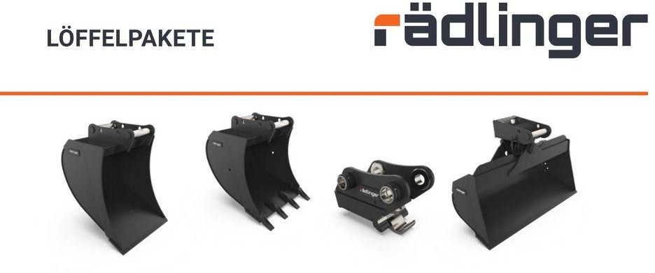 Rädlinger Löffelpaket 1,6 - 2,6 to mit MS 03 Schnellwechsler jcb - Cazo para excavadora: foto 1 Rädlinger Löffelpaket 1,6 - 2,6 to mit MS 03 Schnellwechsler jcb - Cazo para excavadora: foto 1