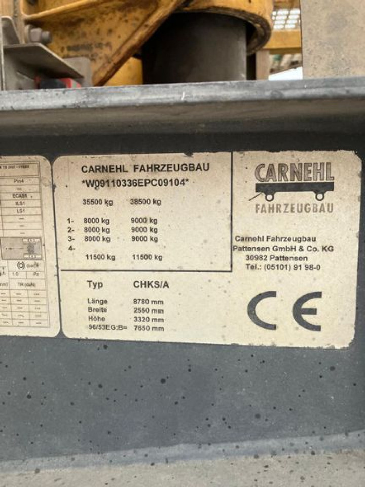 CARNEHL Kippauflieger CHKS A Kippauflieger - Semirremolque volquete: foto 4 CARNEHL Kippauflieger CHKS A Kippauflieger - Semirremolque volquete: foto 4