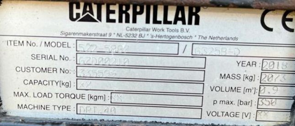 CATERPILLAR CATERPILLAR Sortiergreifer Anbaugeräte/Baumaschinen 325 B/D Sortiergreifer 900Ltr. für Maschine 25-50to - Pinza de manipulación para Maquinaria de construcción: foto 3 CATERPILLAR CATERPILLAR Sortiergreifer Anbaugeräte/Baumaschinen 325 B/D Sortiergreifer 900Ltr. für Maschine 25-50to - Pinza de manipulación para Maquinaria de construcción: foto 3