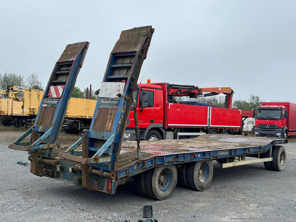 GOLDHOFER Tieflader TU 3-24 80 Tiefladeranhänger Rampen - Remolque góndola rebajadas: foto 4 GOLDHOFER Tieflader TU 3-24 80 Tiefladeranhänger Rampen - Remolque góndola rebajadas: foto 4