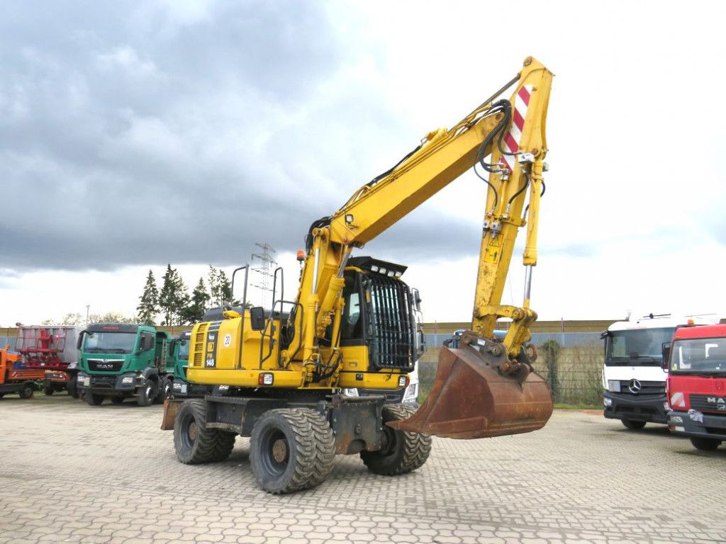 Komatsu Mobilbagger PW 148 - 8 Bagger 6.824h Deutsch top - Excavadora de ruedas: foto 2 Komatsu Mobilbagger PW 148 - 8 Bagger 6.824h Deutsch top - Excavadora de ruedas: foto 2