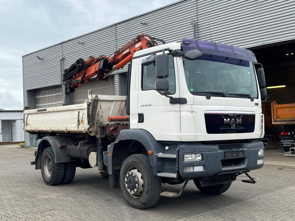 MAN TG-M 18.290 4x4 BB 2-Achs Allradkipper Kran Atlas 105+Funk - Camión volquete, Camión grúa: foto 5 MAN TG-M 18.290 4x4 BB 2-Achs Allradkipper Kran Atlas 105+Funk - Camión volquete, Camión grúa: foto 5